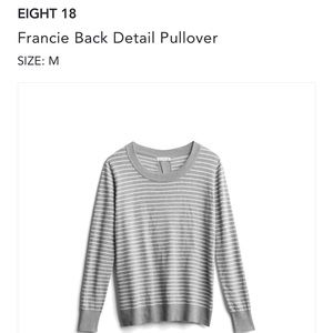 Eight 18 Francie Back Detail Pullover